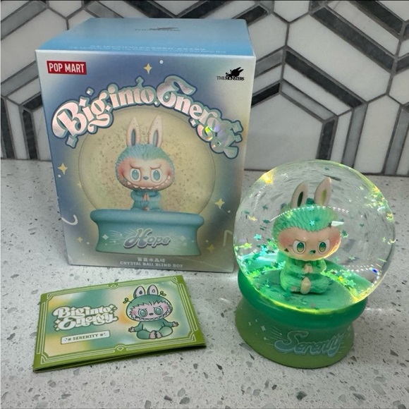 Labubu Big Into Energy Crystal Ball Globe- Serenity - Picture 2 of 2